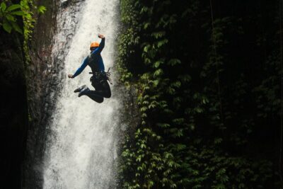 5Hrs Advanced Canyoning (50m) 12 Rappels (Pickup, Lunch & GoPro)