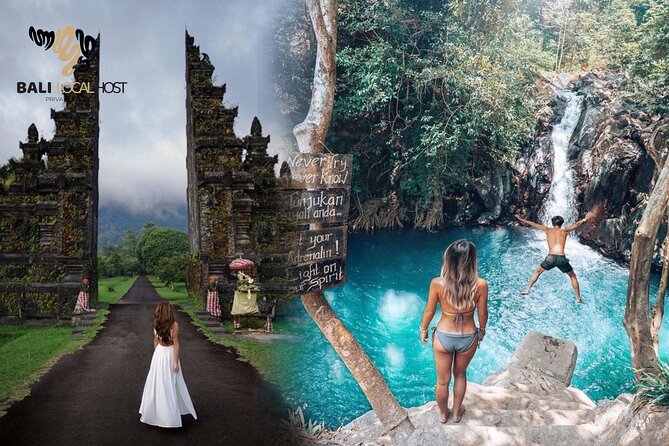 All Inclusive : Jumping Sliding at Aling- Aling Waterfall - Handara Gate - Lunch - Why this Bali day tour works well
