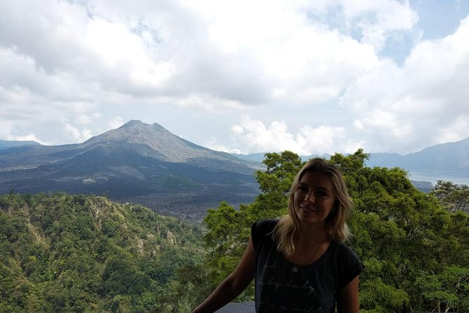 Bali Amazing Cycling Tour - Mount Batur and Lake Batur from the Kintamani highlands
