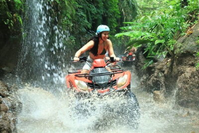 Bali ATV Bike Cave and waterfall with hotel Pick Up And Lunch