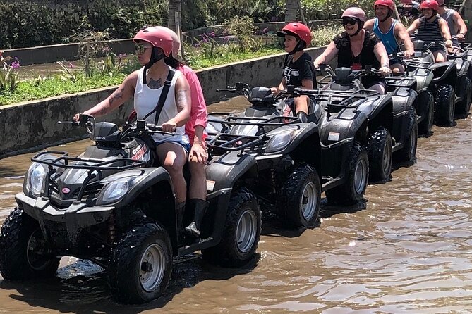 Bali ATV Quad Bike Through Tunnel, Waterfall, White Water Rafting - Solo or tandem ATV riding