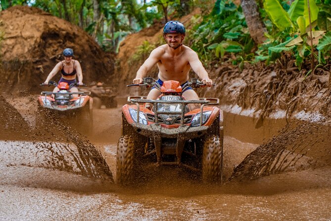 Bali ATV Quadbike Through Gorilla Face Cave - Jungle, mud, and steep climbs