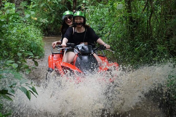 Bali ATV Quadbike Through Gorilla Face Cave - River crossings and the Gorilla Face Cave