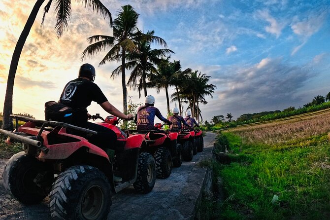 Bali ATV Ride Ubud Waterfall, Ricefield,River,Barong Cave, Lunch - The 1.5-hour route through mud and village scenery