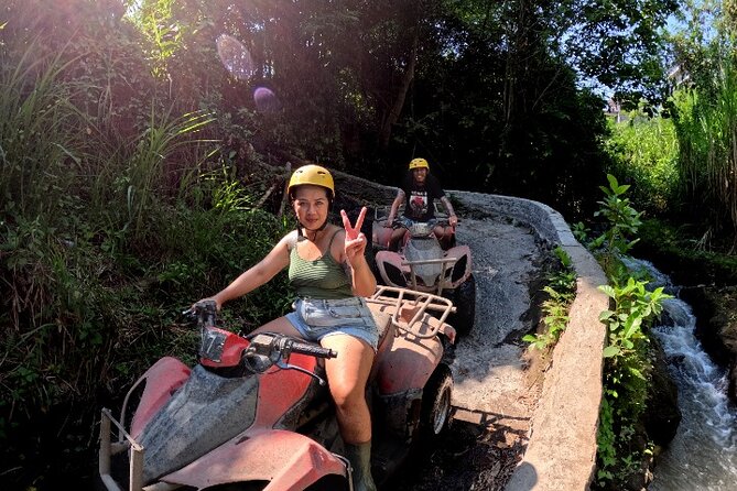 Bali ATV Ride Ubud Waterfall, Ricefield,River,Barong Cave, Lunch - Safety help makes this workable for beginners