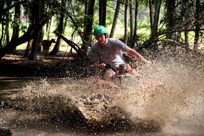 Bali ATV Ride Ubud Waterfall, Ricefield,River,Barong Cave, Lunch - Lunch, clothing, and a few smart preparations