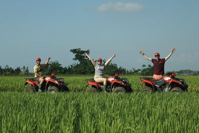 Bali ATV Ride Ubud Waterfall,RiceField,River,Kingkong-Temple cave - The ride begins in Singapadu, not Nusa Dua