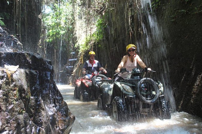 Bali Atv Riding through Cave and Waterfall - Lunch, showers, and the real value of $55