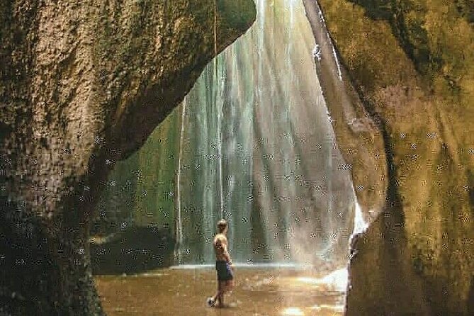 Bali best waterfall - Tukad Cepung, a waterfall inside the cliffs