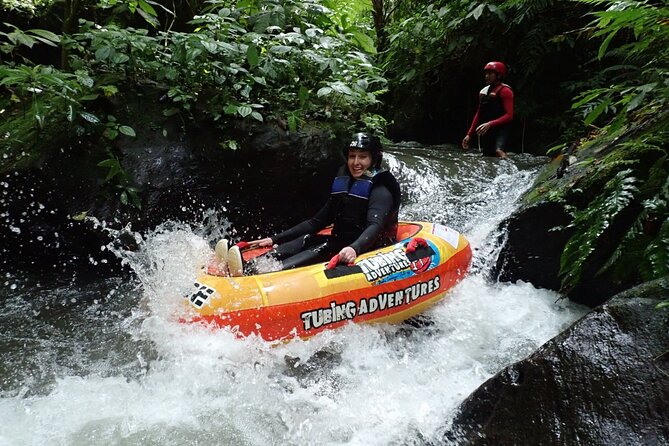 Bali Canyon Tubing Adventure - Floating through the clear canyon water