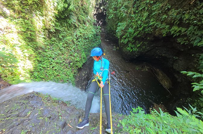 Bali Canyoning Trip – Explore Hidden Waterfalls & Gorges - Final slides, zip line, and the return to basecamp