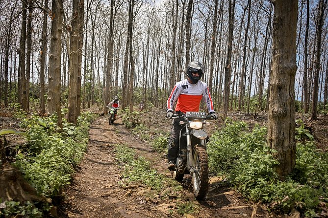 Bali Dirt Bike Adventure - Mount Batur crater and volcanic black sand
