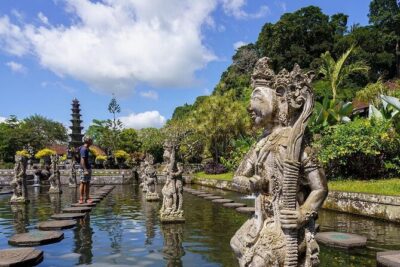 Bali Gate of Heaven Temple, Waterfall, Water Palace & Swing
