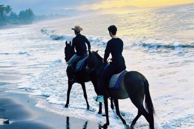 Bali Horse Riding Trot & Canter Saba Beach with Local Temple