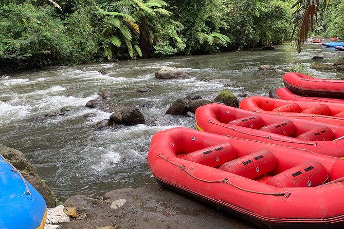 Bali Jungle White Water Rafting Adventure - A riverside lunch and a welcome hot shower