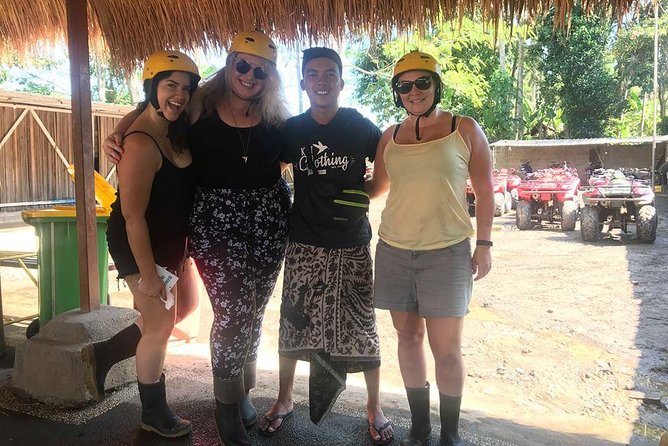 Bali Quad Bike Through Gorilla Cave - Monkey Forest and Waterfall - Lunch, showers, and a pool break at Abiansila