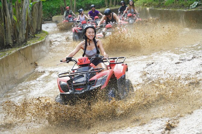 Bali Quad Bike Through Gorilla Cave - Monkey Forest and Waterfall - Tegenungan Waterfall gives the day a scenic pause