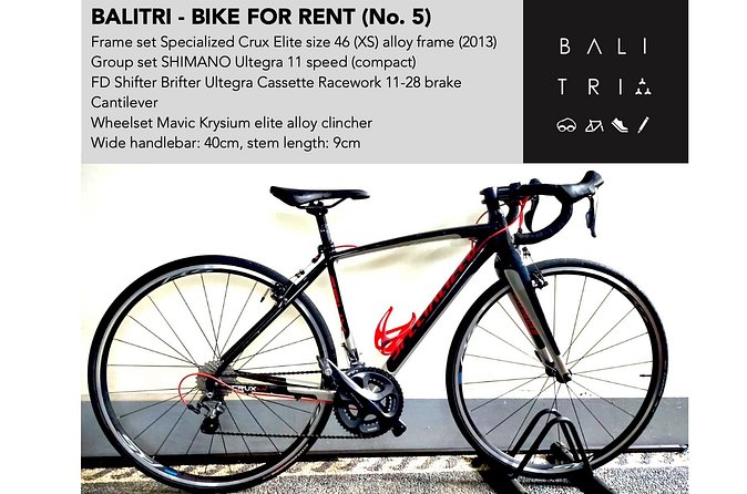 Bali road bike hire / rent - What the service seems to do well