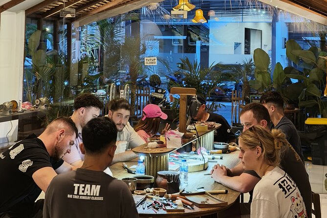 Bali Seminyak Silver Class Activity and Take Your Own Creation - Cutting, shaping, and adding texture