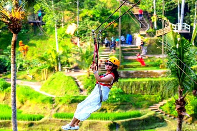 Bali Ubud Zipline Jungle Swing and Waterfall Tour - Ziplining at Uma Ceking adds the main adrenaline hit