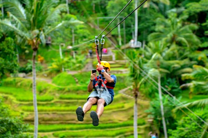 Bali Ubud Zipline Jungle Swing and Waterfall Tour - The waterfall is the day’s cooling change of pace