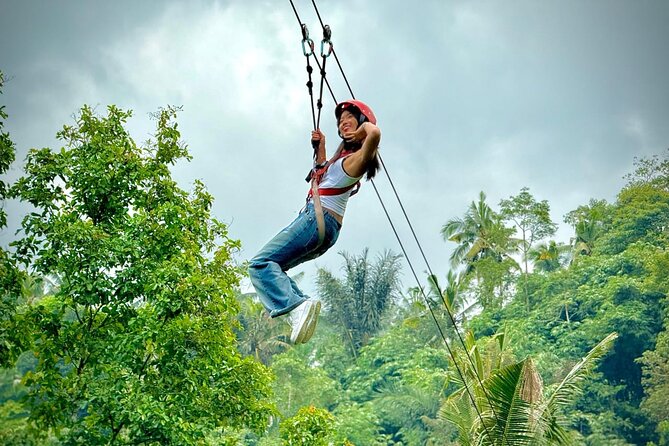 Bali Ubud Zipline, Monkey Forest and Waterfall Adventure - Key points at a glance