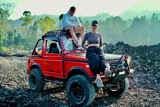 Batur Jeep Explore with Photographer - Black Lava and Black Sand after sunrise