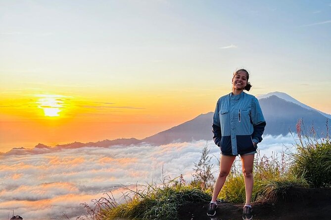 Batur Volcano Trekking And Hot Spring Private Guided Tour - Reaching Mount Batur at 1,717 meters