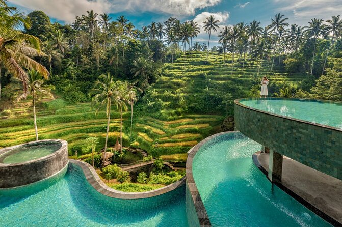 CRETYA Ubud infinity Pool + Hidden Water fall + Water Temple Tour - What you get for $65 from Seminyak
