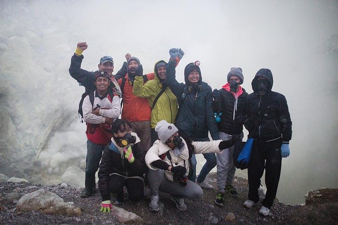 From Bali: 24-Hour Kawah Ijen Blue Flames, Dinner & Room - Inside the crater: blue sulfur fire and the acidic lake