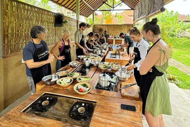 From Ubud: Authentic Cooking Class Visit Traditional Market - Celuk Village and Balinese handicrafts