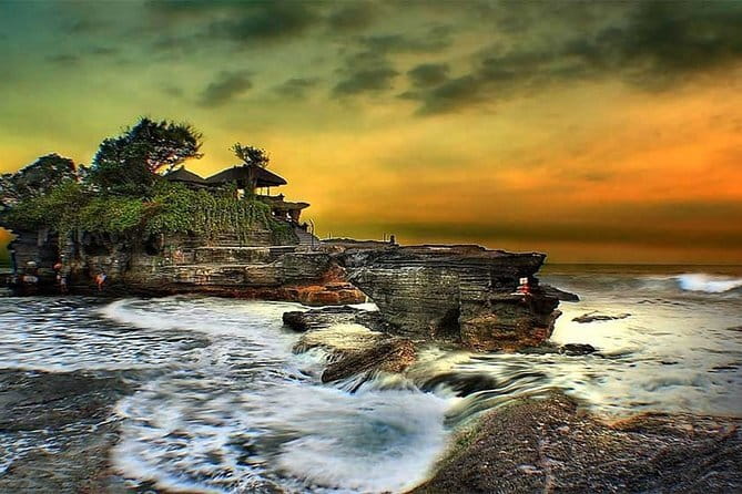 Full day Ubud and Tanah Lot tour - Tegenungan Waterfall from the hill or the water