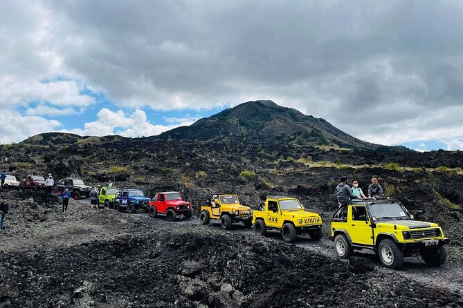 Kintamani Black Lava Sunrise Jeep Adventure with Temple in Bali - Riding across Kintamani’s black lava fields