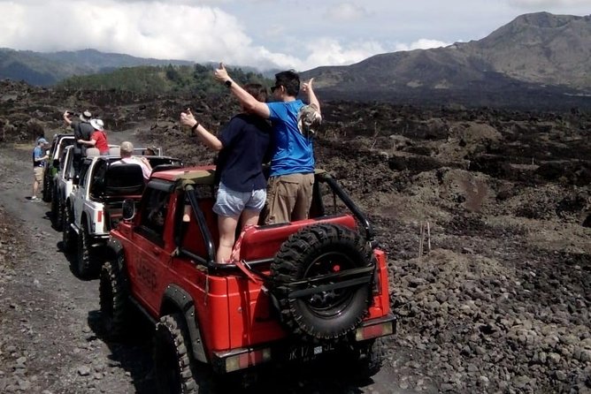 Mount Batur Jeep Sunrise & Overnight Glamping Experience - Black Lava and Sand Fields by 4WD