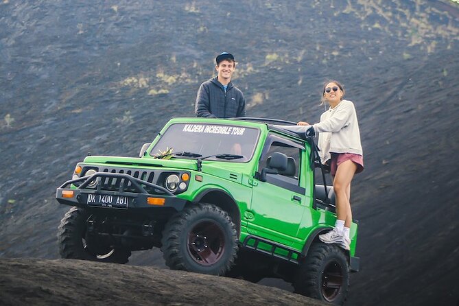 Mount Batur Sunrise Jeep Expedition - Black lava fields by jeep at 7 a.m.