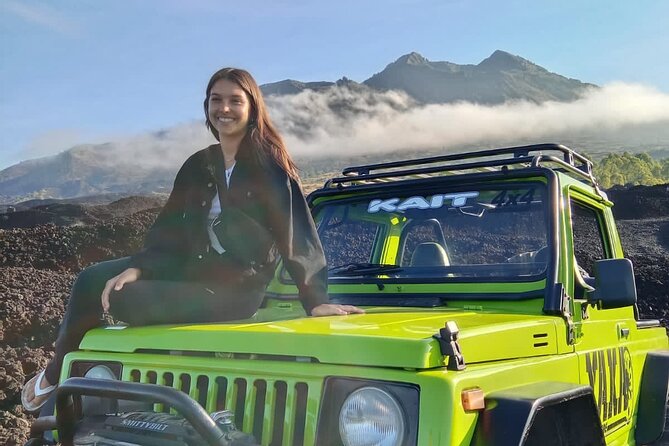Mount Batur Sunrise Jeep Tour - Black lava and the story of Mount Batur