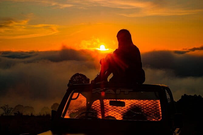 Mount Batur Sunrise Jeep With Hot Springs Tour - Riding Across the Black Lava Fields