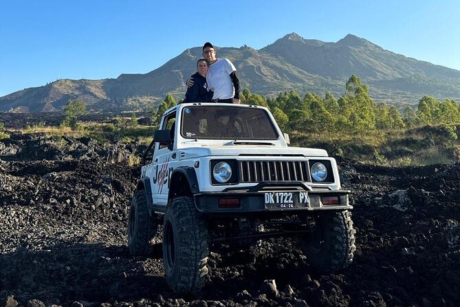 Mount Batur Volcano Jeep Sunset Tour - All Inclusive - Crossing Mount Batur’s black lava field
