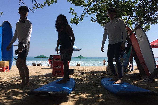 Private surf lesson - From hotel pickup to the sand at Kuta Beach