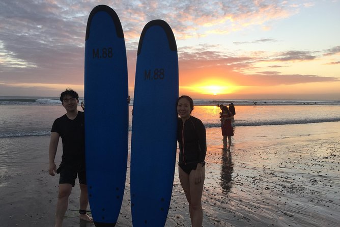 Private surf lesson - A break that keeps the lesson manageable