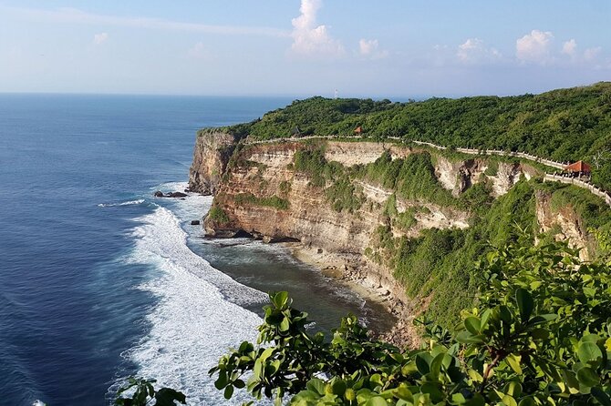 Private Tour Bali Beaches and Uluwatu Temple with Dinner - Pandawa Beach for swimming and cliff views