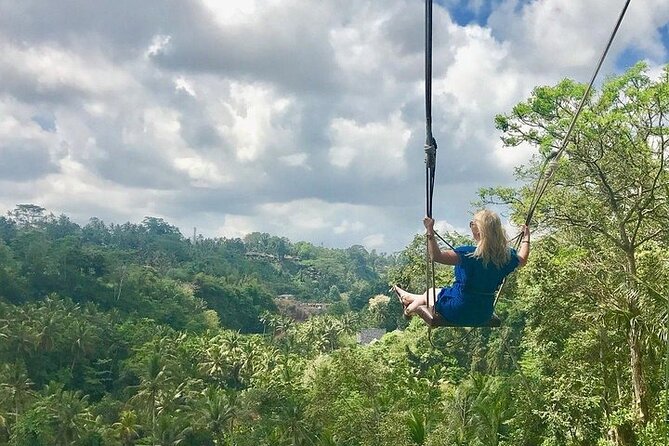 Private Tour To Tibumana Waterfall, rice terraces & Jungle Swing - d’Alas Swing above the Tegalalang countryside