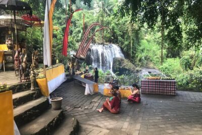 Purification Holy Bath at Beji Gria Waterfall