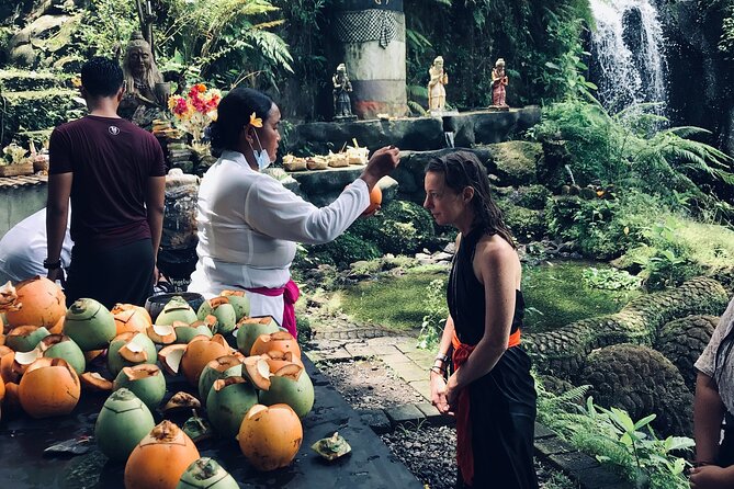 Purifications at Beji Griya Waterfalls - Stage one: the cave and canyon shower