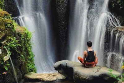 Purifications at Beji Griya Waterfalls