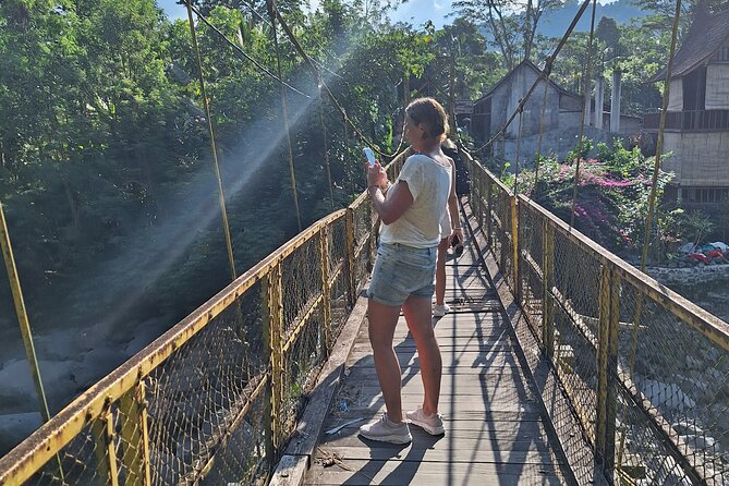 Sidemen Trekking: A Walk from a Different Perspective - Crossing the wooden bridge
