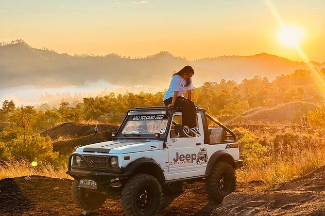 Sunrise Jeep Tour Mount Batur Kintamani Bali - Black lava fields after the sunrise
