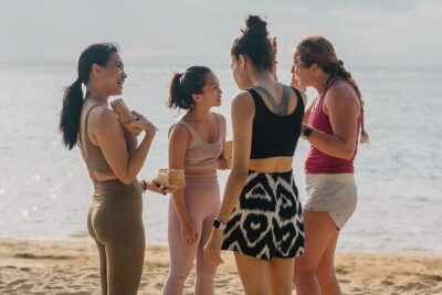 Sunrise Yoga and Meditation Practice On Sanur Beach