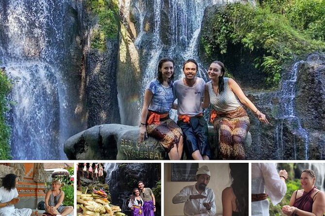 Transformative Journey of Holistic Self-Discovery - Market, rice fields, and Sebatu Holy Waterfall Temple