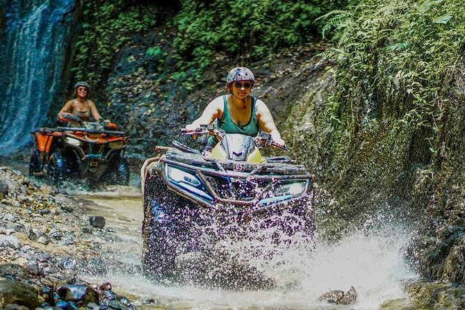 Ubud ATV Alasan Adventure Waterfall Gorilla Cave & Cretya Pool - Two hours through mud, paddies, and jungle